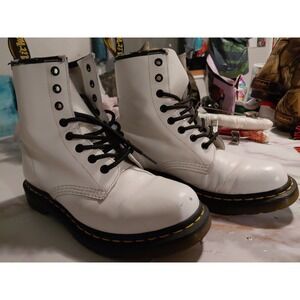 Dr. Martens White Combat Boots